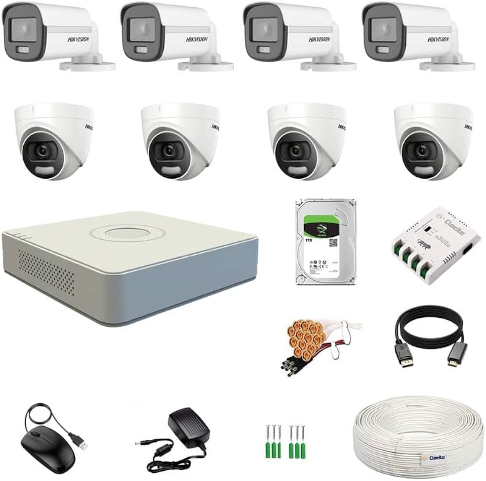 product11 Hikvision 2MP Complete Set With 8 Bullet/Dome, 2TB HDD, 8Channel SMPS, 180meter Cable , HDMI and BNC DC - Image 1