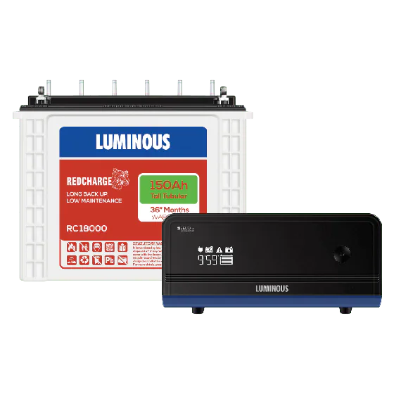 product27 LUMINOUS 1100VA ZELIO Inverter + LUMINOUS 150ah 18048 Tubular Battery - Image 1