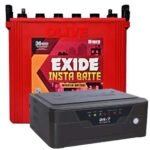 Microtek 1050VA Inverter +EXIDE 150ah INSTA BRITE TALL Tubular Battery