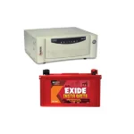 Microtek 700VA Inverter +EXIDE 100ah Tubular Battery