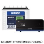 Luminous Zelio+ 1100 Inverter & ILTT18048N 150 Ah Tubular Battery