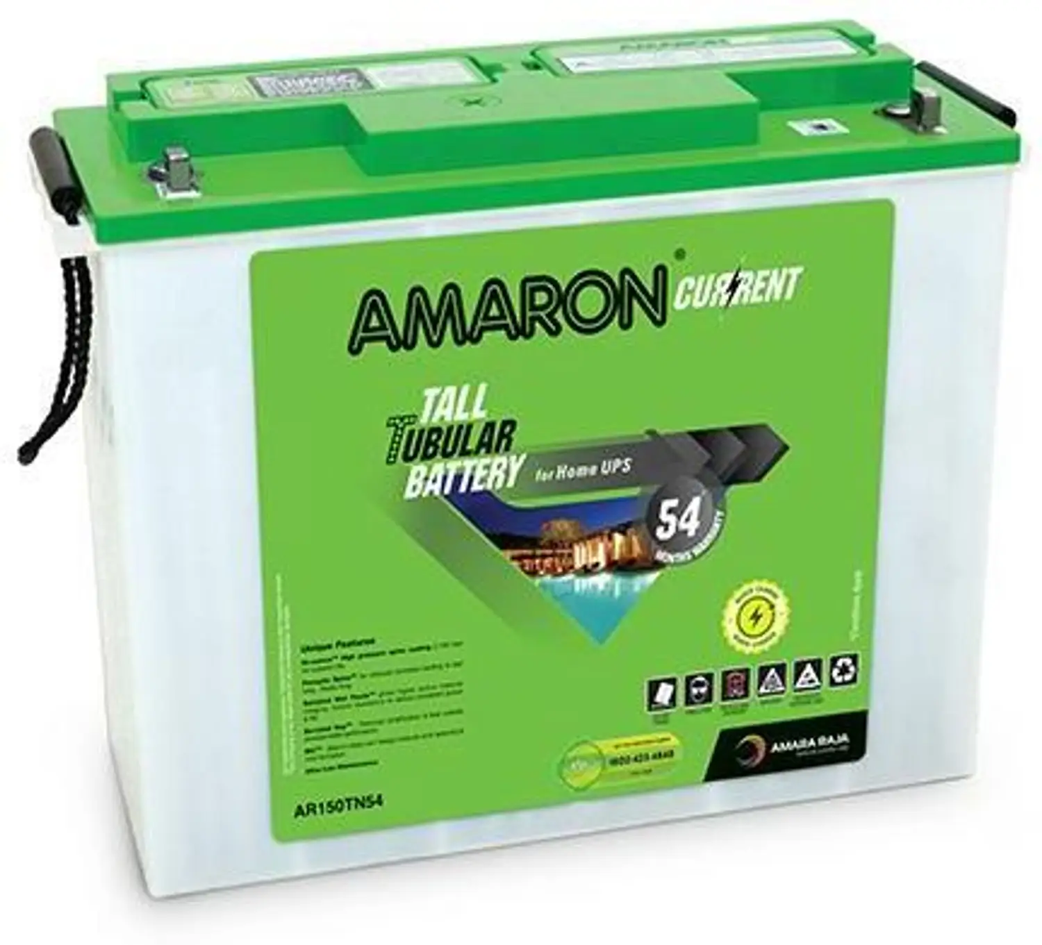 product56 AMARON 150AH AMARON TALL TUBULAR BATTERY (42MONTHS WARRANTY) - Image 1