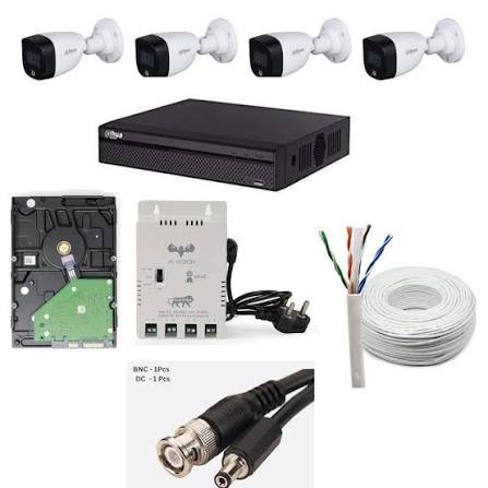 product6 DAHUA 2MP Complete Set With 4 Bullet/Dome, 1TB HDD, 4Channel SMPS, 90meter Cable , HDMI and BNC DC - Image 1